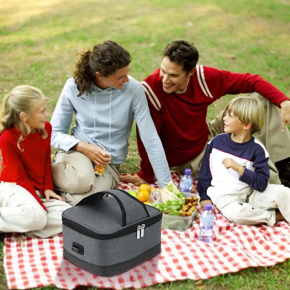 

Mini Heating Bag Portable Electric Lunch Box for Car Office Travel Usb Insulated Food Warmer Container with for Camping