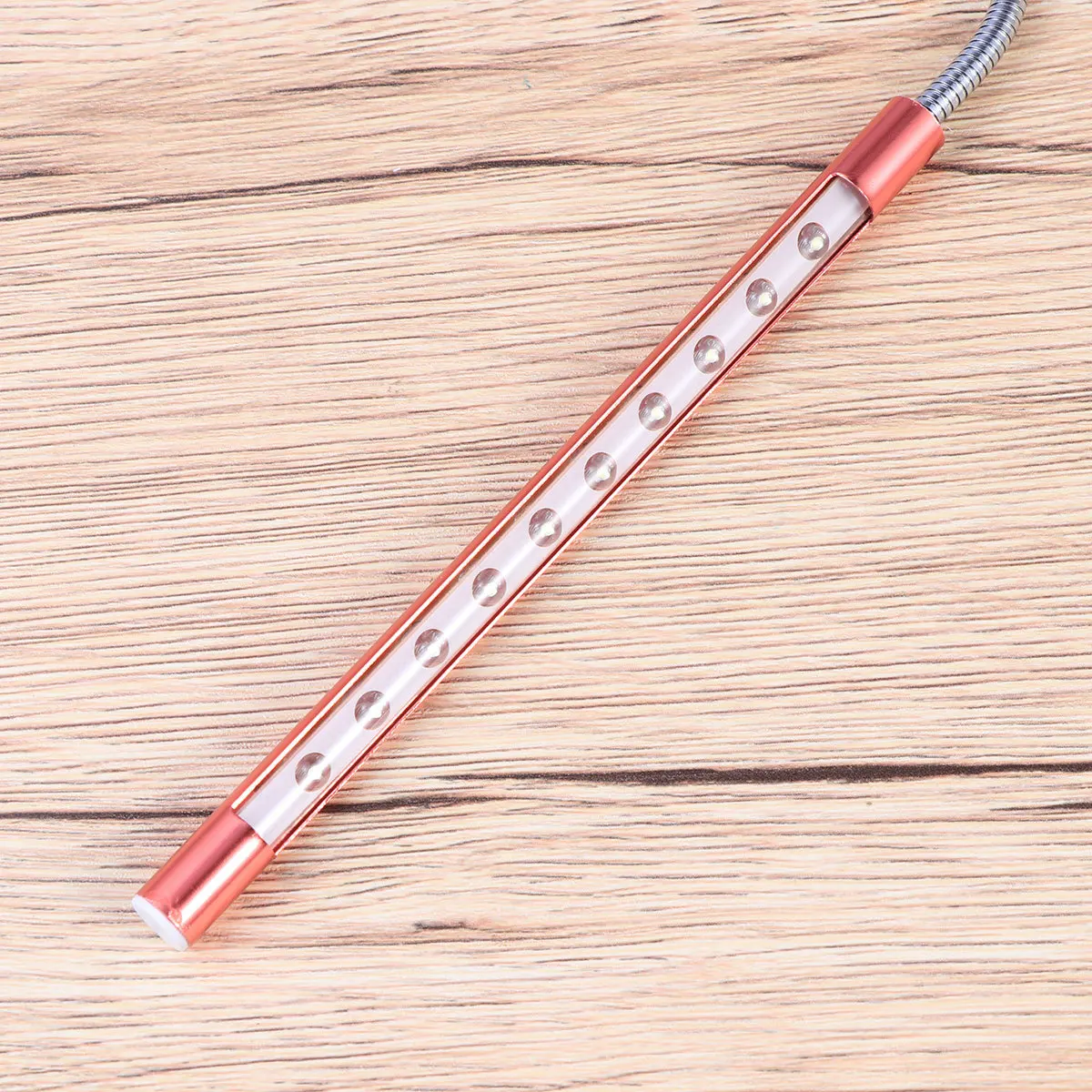 10 مصابيح LED USB قابلة للتعديل معقوفة للكمبيوتر المحمول والمكتب والسرير المحمول الموفر للطاقة وصديقة للعين باللون الأسود