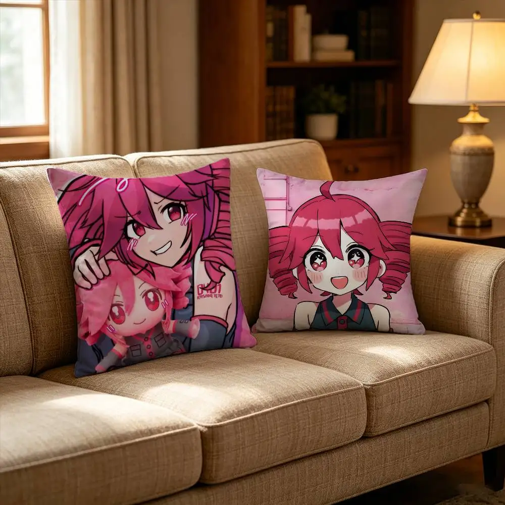 K-Kasane Cute T-Teto Pillow Case Cushion Cover Throw Pillow Case For Car Sofa