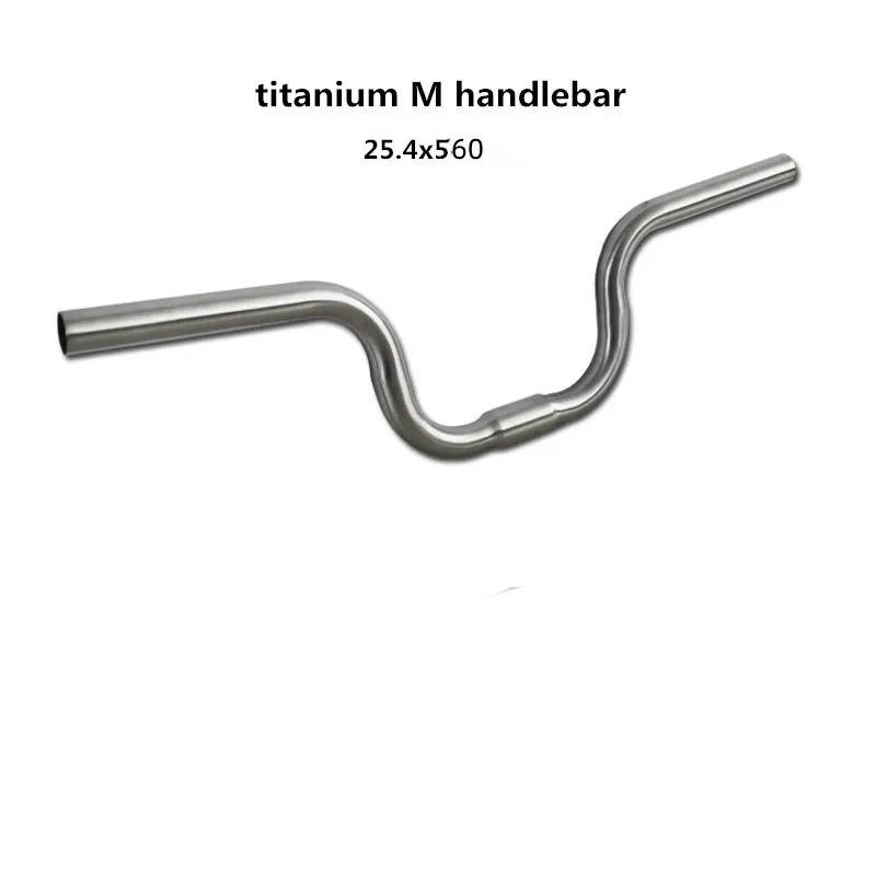 Folding bicycle titanium alloy M handlebar for brompton titanium handlebar 25.4x560mm