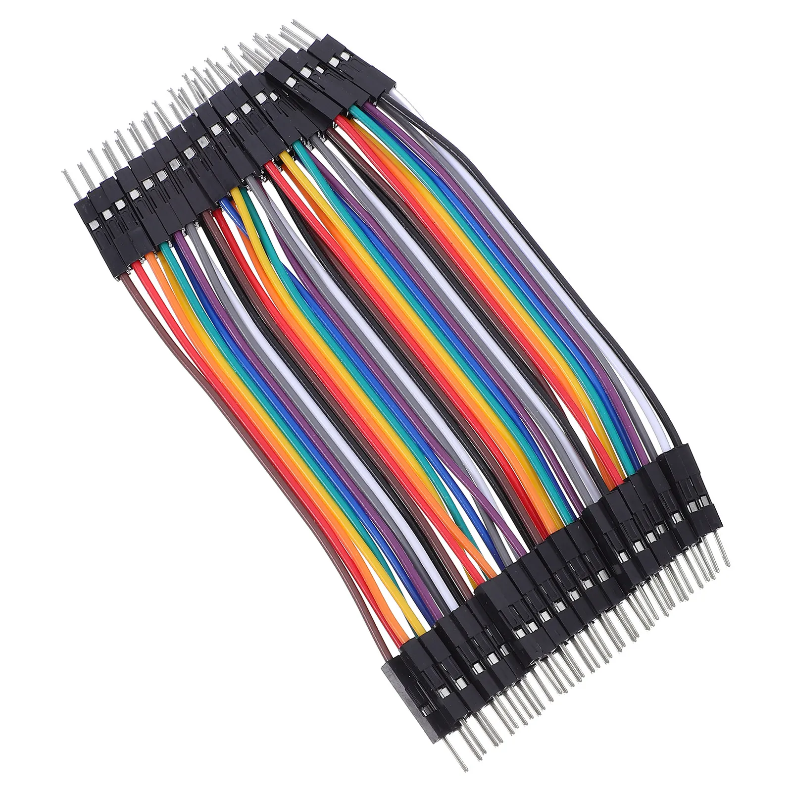 

40 шт. соединительных проводов «мама-мама» длиной 10 см для макетных плат, с шагом 2,54 мм, для прототипирования