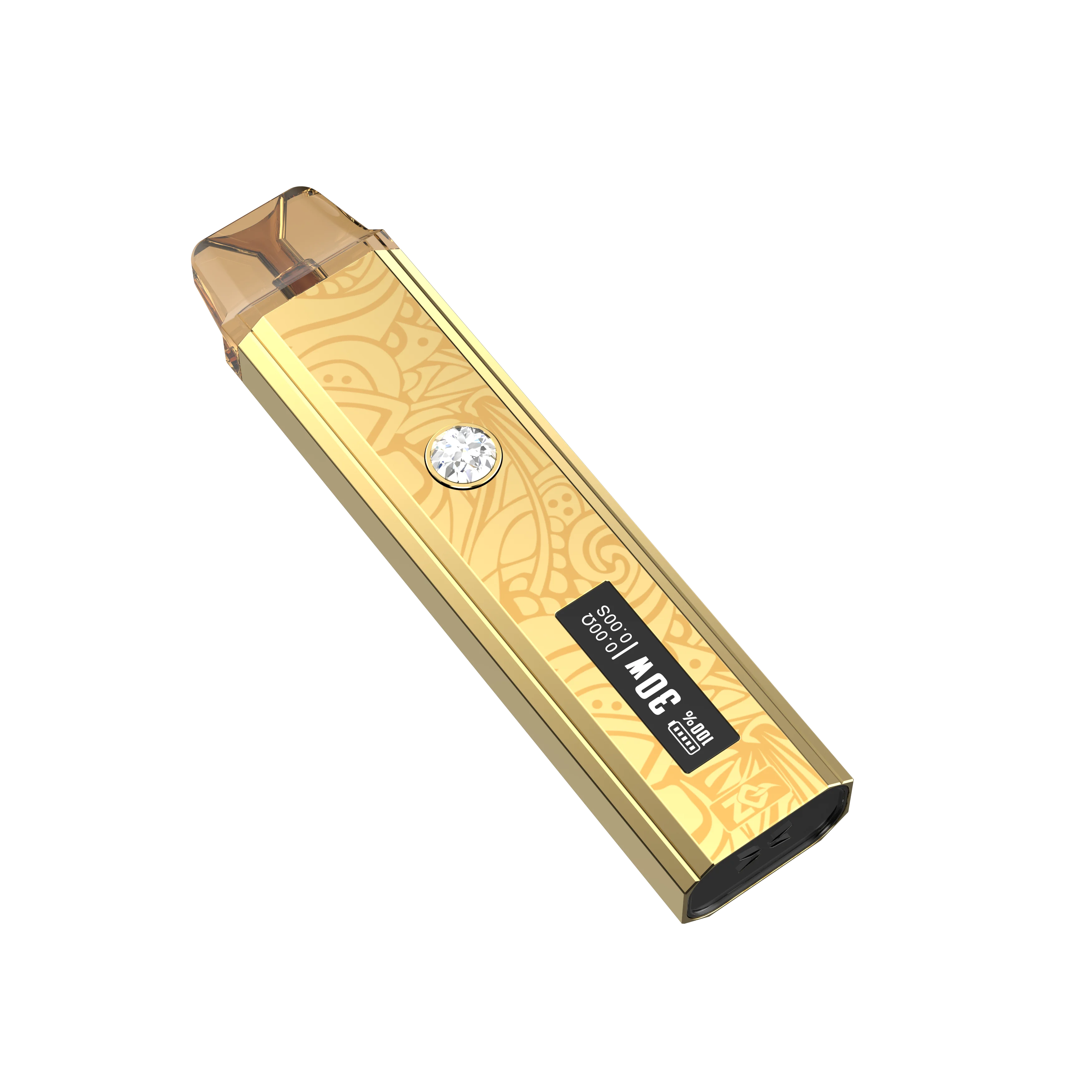 Cigarro Eletrônico ZQ Xtal Pro, Vaporizador MTL RDTL, Sistema Pod 30W, 0.69 "OLED, Bateria Embutida de Tanque 3.0ml, 1000mAh