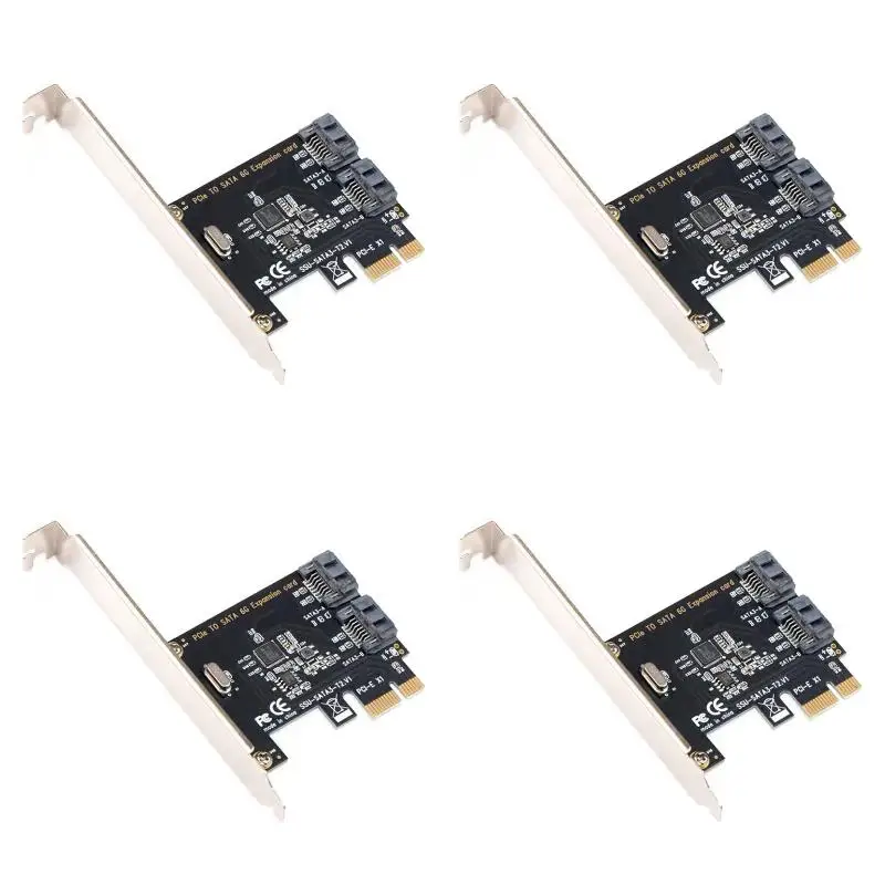 4パック-x-pcie-to-sata-カード-pci-e-アダプター-pci-express-to-sata30-コンバーター-2-ポート-sata-iii-6g-拡張コントローラーカードアダプター