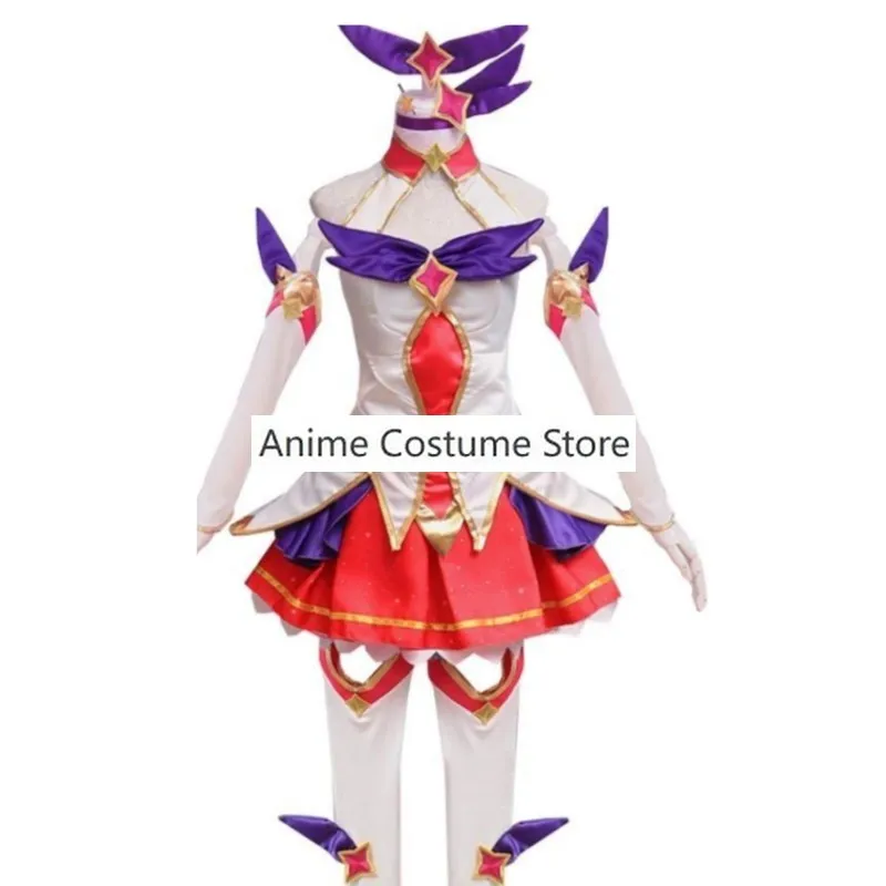 Game LoL Star Guardian Ahri The Nine-Tailed Fox Cosplay Costume Wig Anime Sexy Woman Top Skirt Hallowen Carnival Party Suit