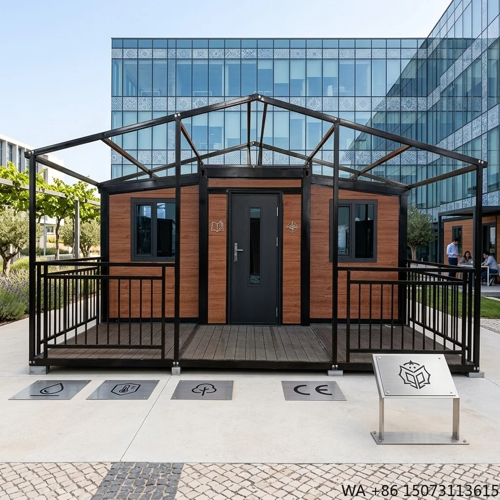 Luxury 20ft 40ft Expandable Prefab House Portable Foldable Steel Folding Container Home 2 Bedrooms