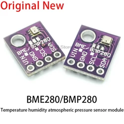 3In1 BMP280 GY-BME280 Digital Sensor SPI I2C Humidity Temperature and Barometric Pressure Sensor Module 1.8-5V DC High Precision