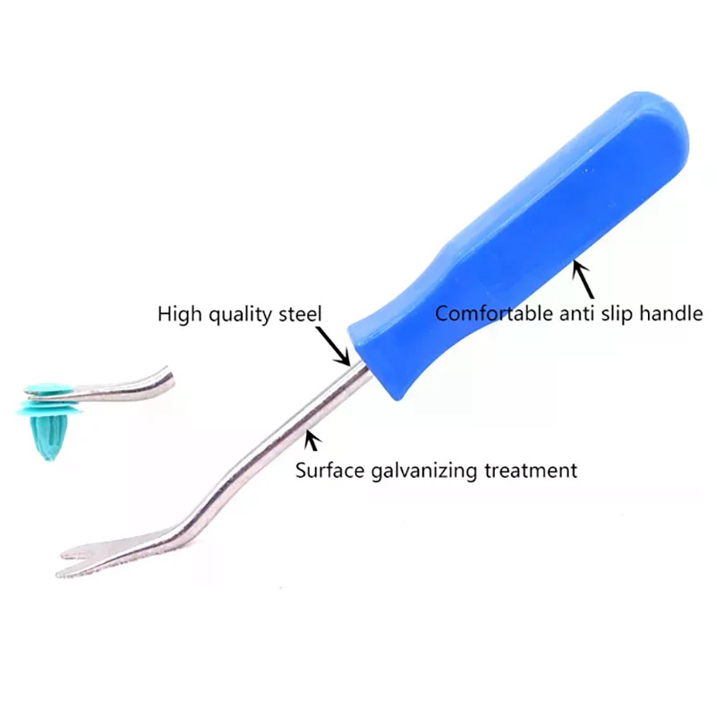 Car Removal Tool Blue Car Door Trim Panel Fastener Nail Puller Removal Open Pry Tool Clip Plier Car Interior Accessories