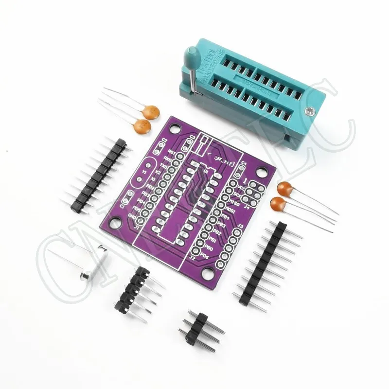 Minimalna płyta systemowa miniCore ATtiny2313/4313/A/V-10PU DIP20 może zrobić blok programowania Arduino z ISP6 i szeregowym wnętrzem — zdjęcie 4