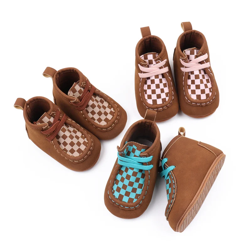 Baby Shoes Soft Cotton Anti-slip Sole High Quality Prewalking Sneaker Little Kid Boots Ankle Shoes for 0-9-18 Month 2024 BXC3219