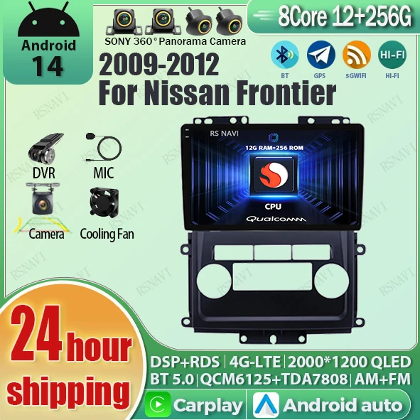 

Android 14 Car Radio For Nissan Frontier 2009 - 2012 Xterra 2 N50 2008 - 2015 Navigation Multimedia Player Stereo WiFi+4G Video