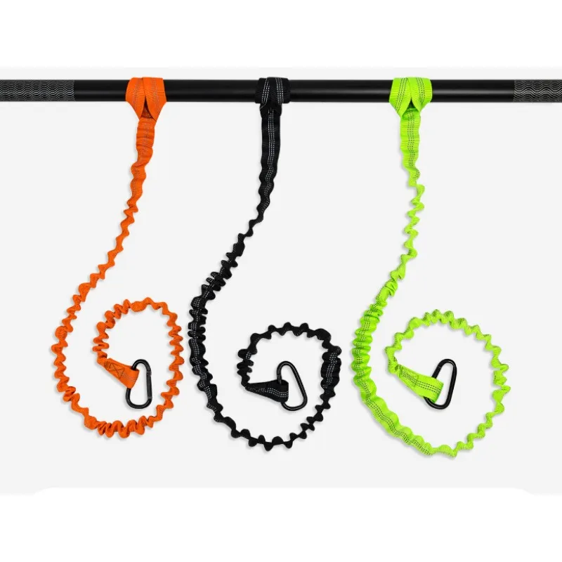 เชือกยืดหยุ่นกันหลุดสำหรับไม้พายเรือคายัค 100 ซม. 1 ชิ้น สะท้อนแสง ใช้ยึดเรือยาง เรือตกปลา กระดานโต้คลื่น อุปกรณ์เสริม