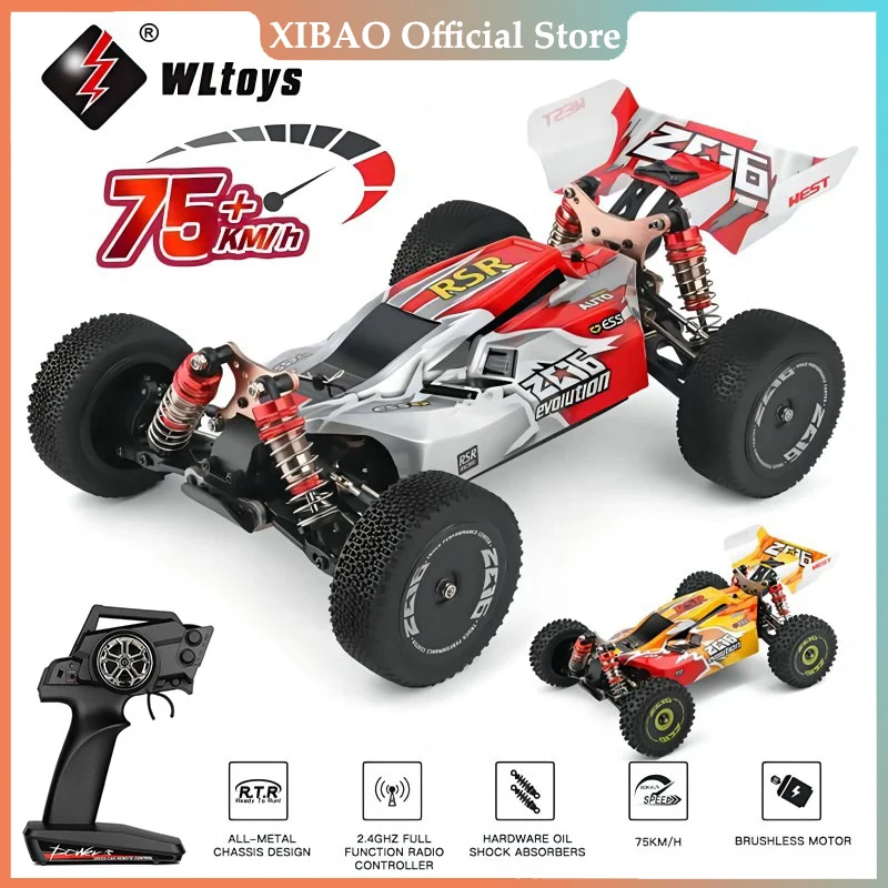 

WLtoys 144001 1:14 RC Racing Car 60Km/H 2.4G Remote Control High Speed Off-Road Drift Shock Absorption Adult Boys Toys Kids Gift