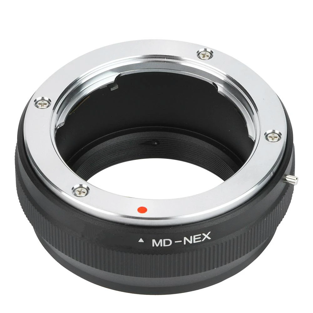 Anel adaptador de lente de metal para lente minolta md, apto para câmera sony nex sem espelho