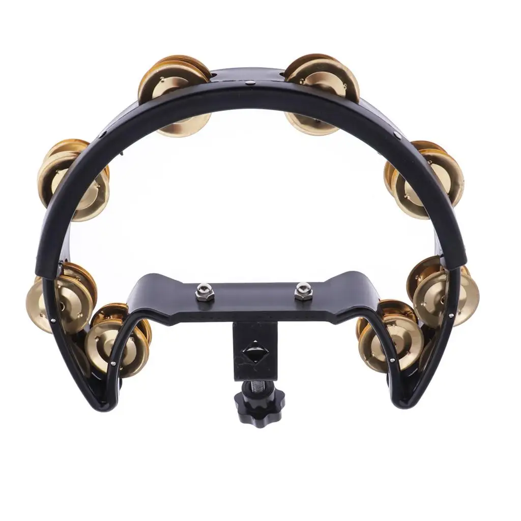 

Professional Musical Tambourine Drum Kits Stainless Steel Jingles Percussion Instrument for Adult Handmade Music