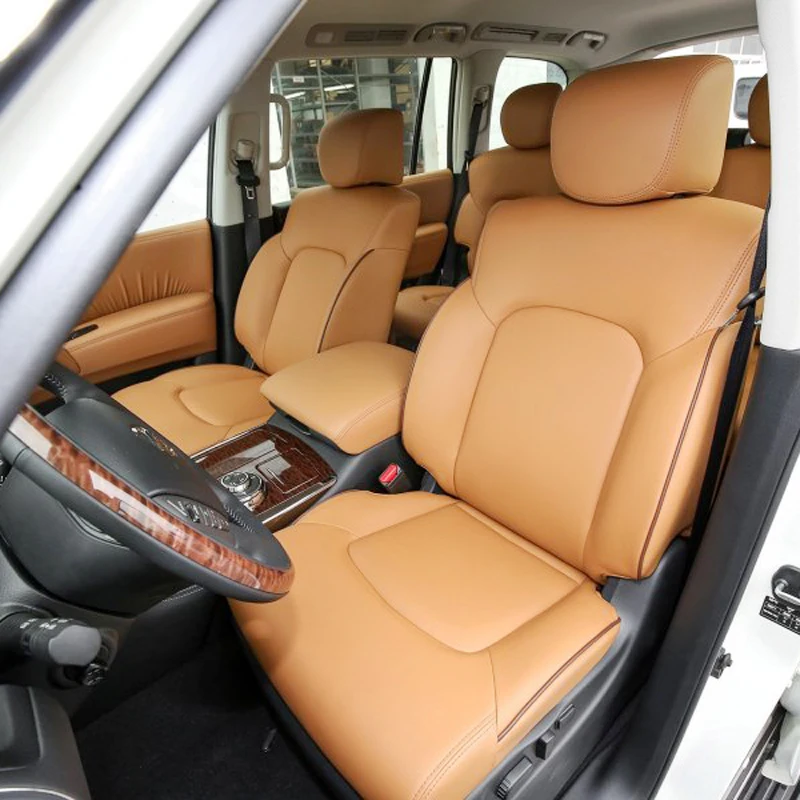 

Для Nissan Patrol y62 y61 2015 2017 автомобильные чехлы на сиденья 2012-2018 ПВХ кожаная подушка для сиденья автомобильные аксессуары 19 шт./компл.