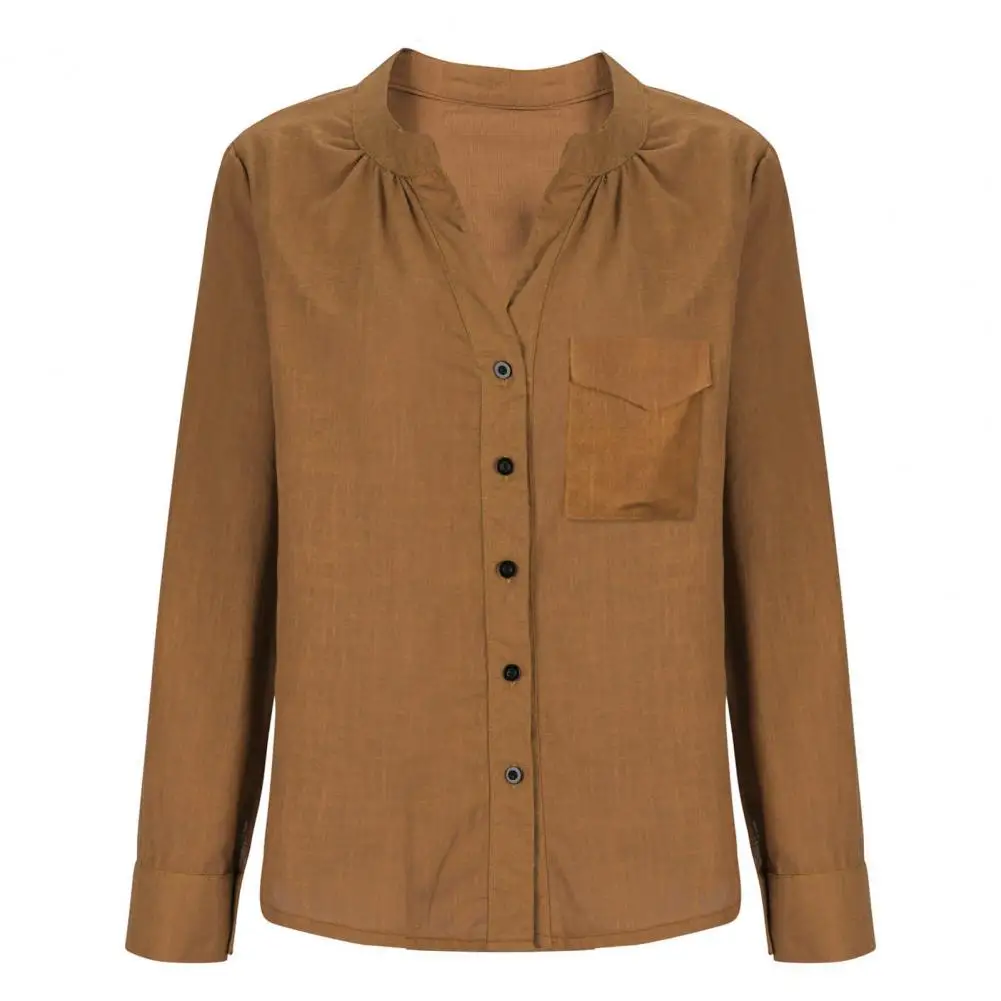 

Хлопково-льняные рубашки для женщин 2026: Элегантные весенние блузки с длинным рукавом на пуговицах, летние свободные повседневные топы с карманами для путешествий