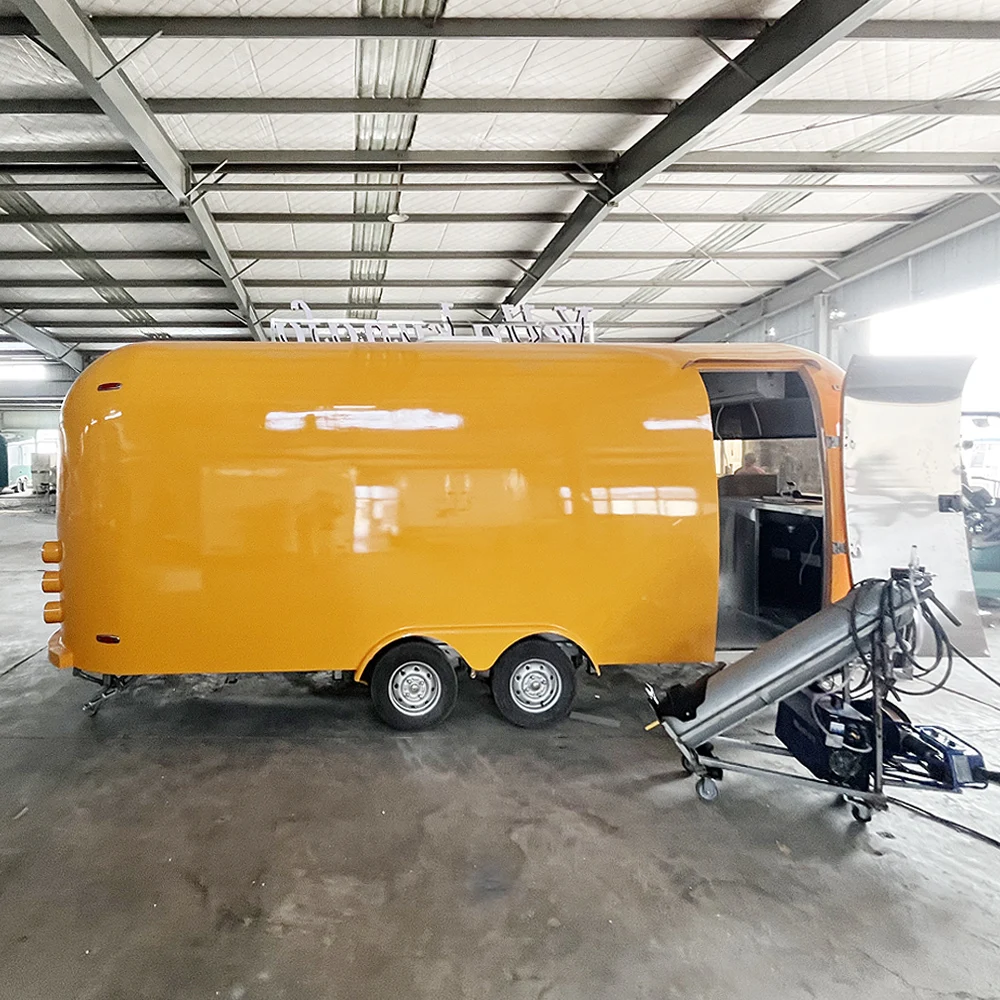 Multi Functional Food Trailer Custom Made for Air Fried Chicken Hamburgers Ice Cream Sale Stainless Steel Business Setup