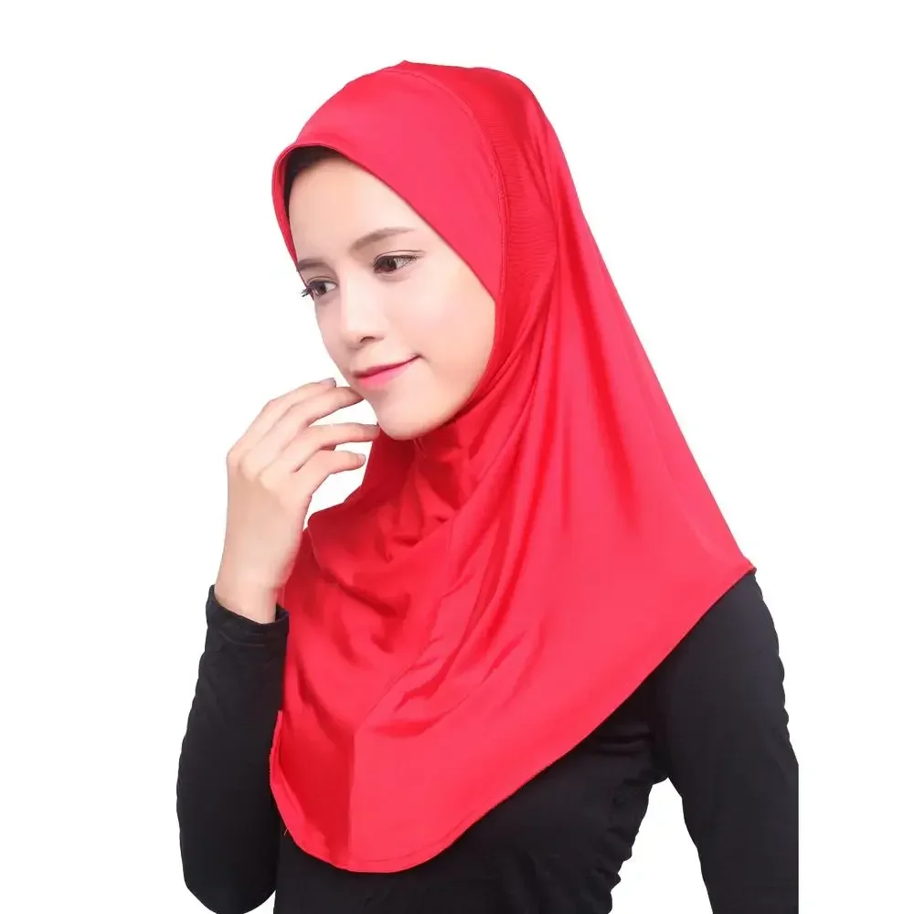 One Piece Amira Hijab Muslim Women Print Head Scarf Wrap Shawl Pull On Ready To Wear Hijabs Islamic Niab Nikab Instant Headscarf