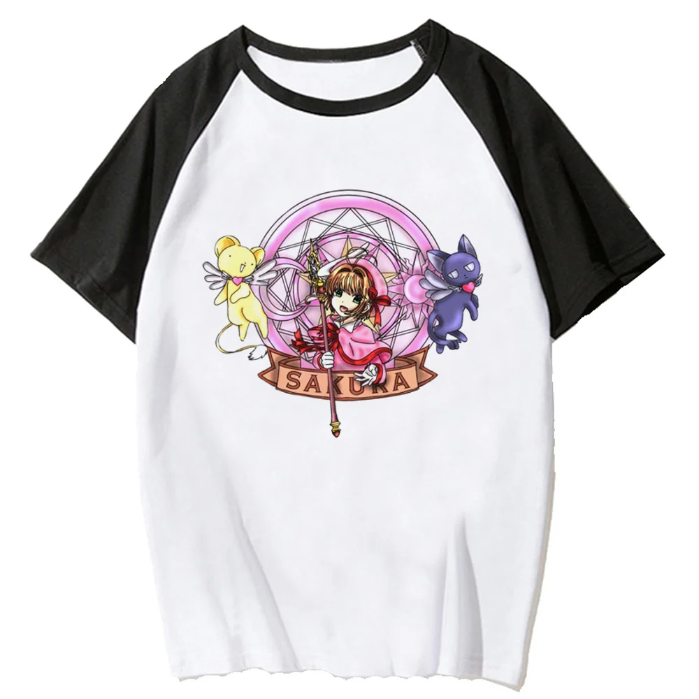 Sakura Card Captor tshirt women Y2K designer tshirt girl funny 2000s anime clothes