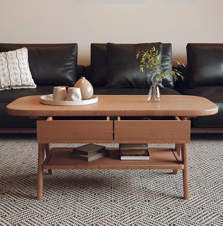 &c Modern Simple Style Mini Square Coffee Table Living Room Home Side Furniture Wooden Panel Material OEM