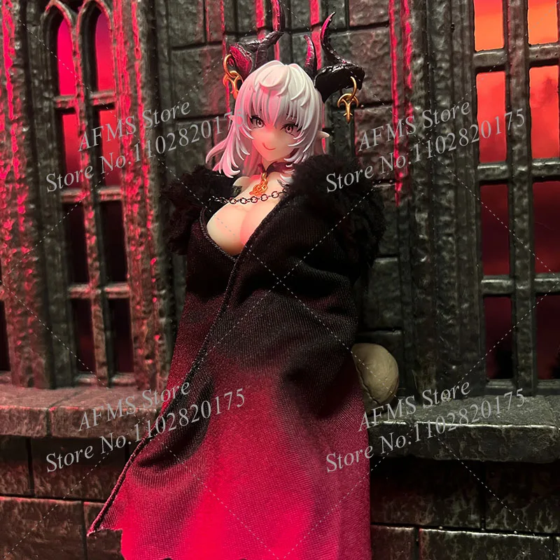 1/12 Scale Collectible Figure Anime Magical Girl Lustia Cloak Gradient Clothes Accessory Fit 6" Women Soldier Action Figure Body