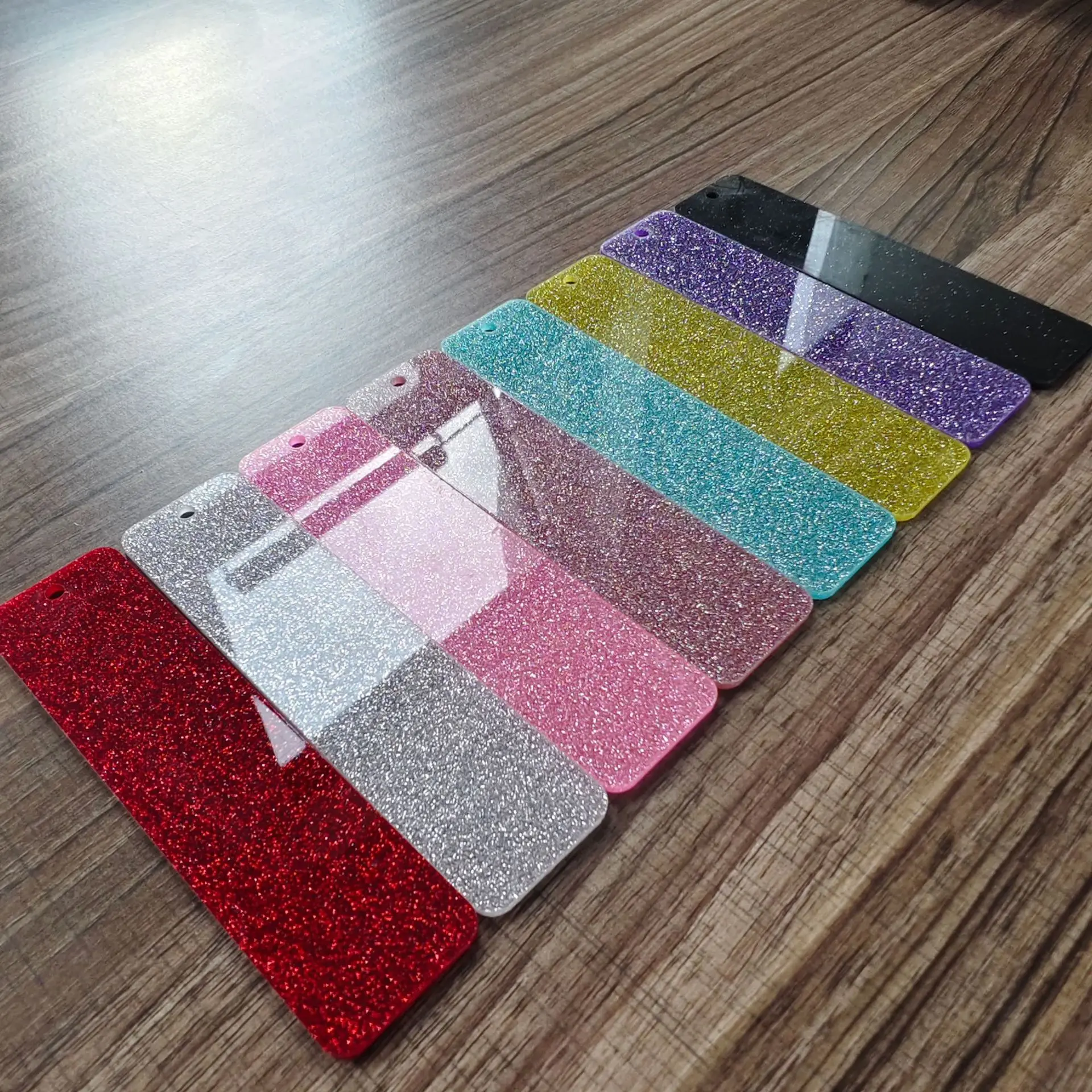

Colorful Bling Bling Bookmark-Acrylic Glitter Bookmarks with Tassel,Blank Bookmark Reading Supplies for Book Lover