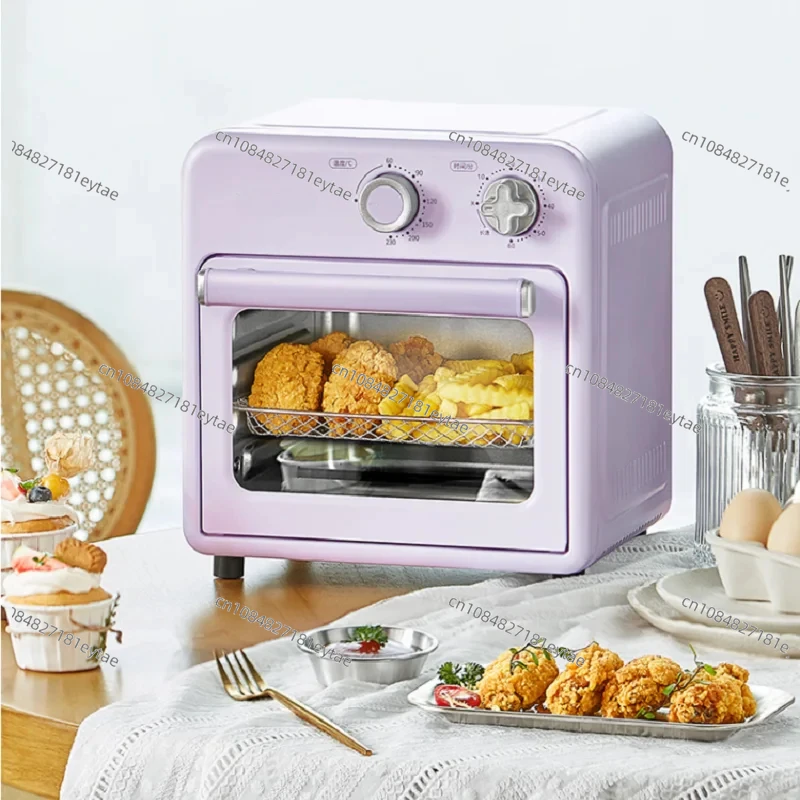 Air Frying Oven Household Desktop Mini Air Fryer Independent Temperature Control Electric Oven Hot Air Circulation 10L