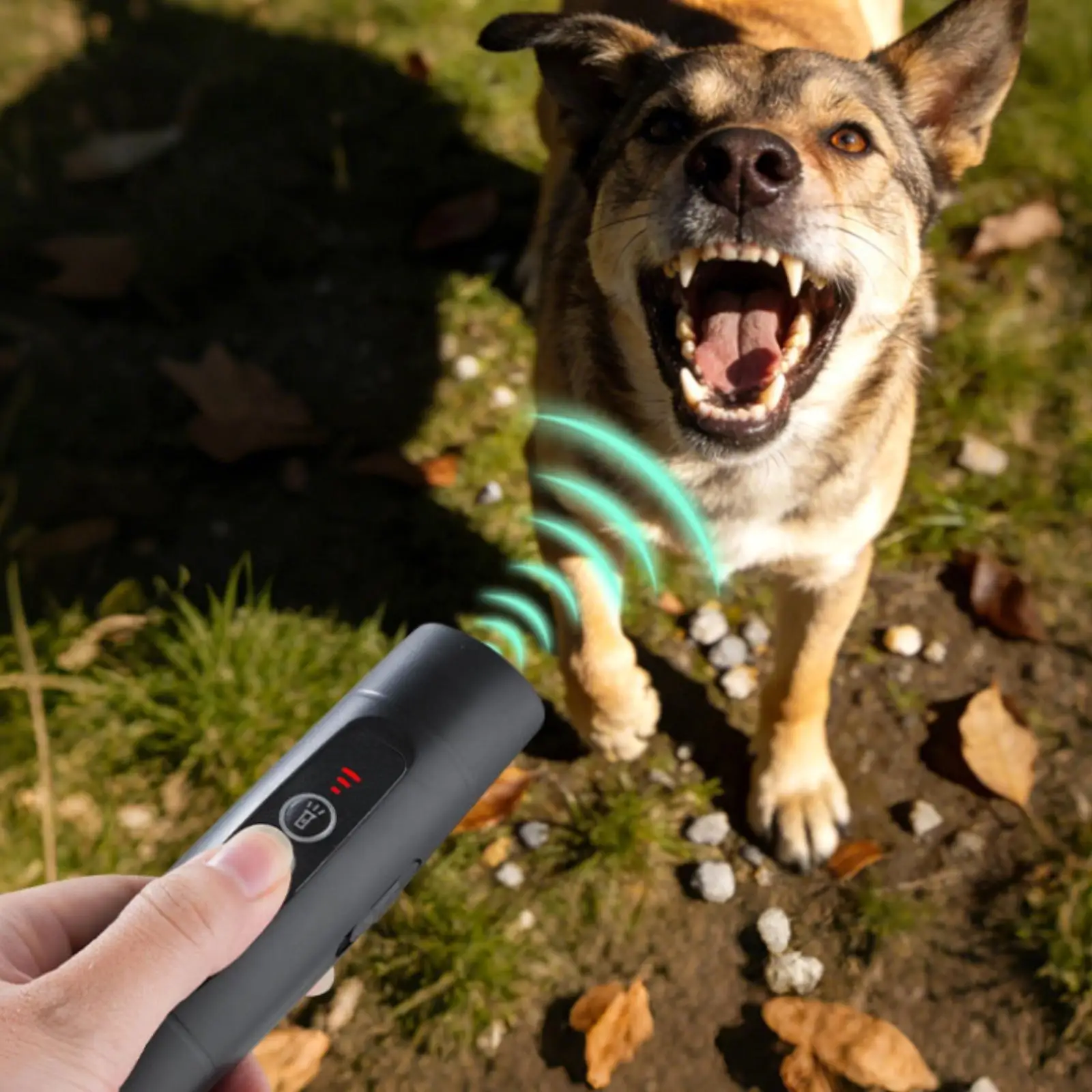 Ultrasonic Repeller Compact Anti Barking Dog Device Dog Whistle Reminder with Alarm for Joggers Hikers and Delivery