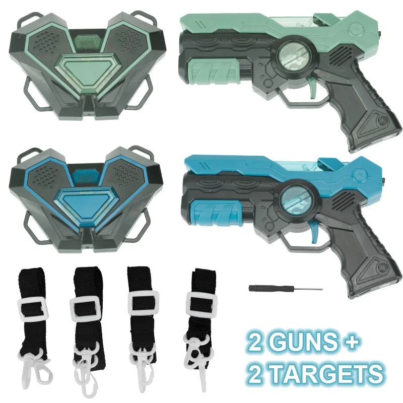 Laser Tag Battle Game Gun Set Electric Infrared Toy Guns Weapon Kids Laser Strike Pistol For Boys Children Indoor Outdoor Sports