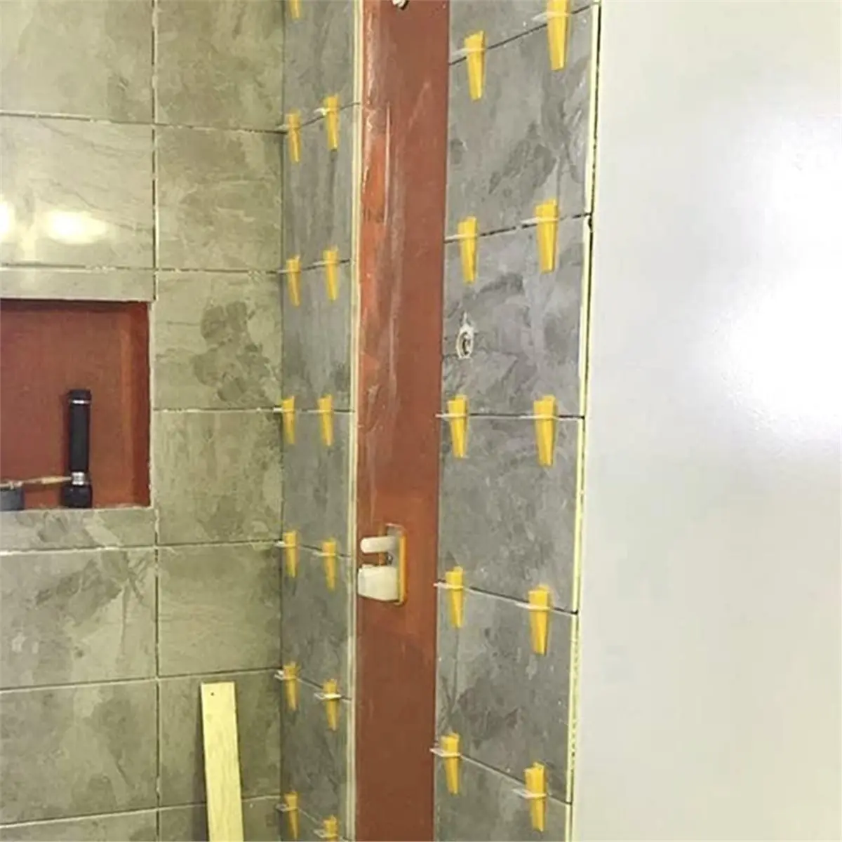 Tile Leveling System with Tile Plier - 300-Piece Tile Spacers Clips and 100-Piece Reusable Wedges for Stone Installation