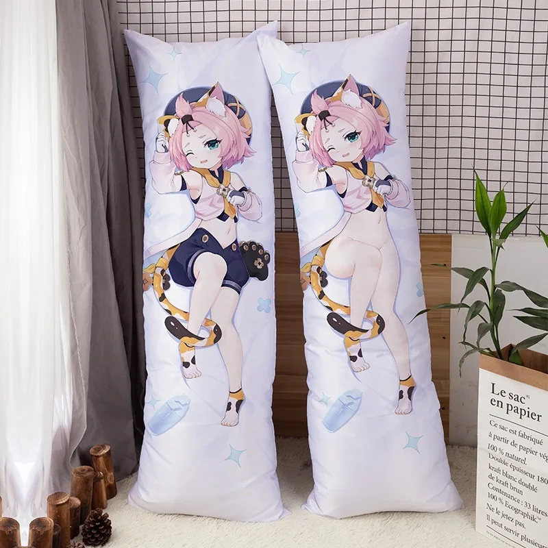 ญี่ปุ่นสาว Genshin Impact รูป Dakimakura Loli Otaku หมอน Kawaii อะนิเมะปลอกหมอน Waifu