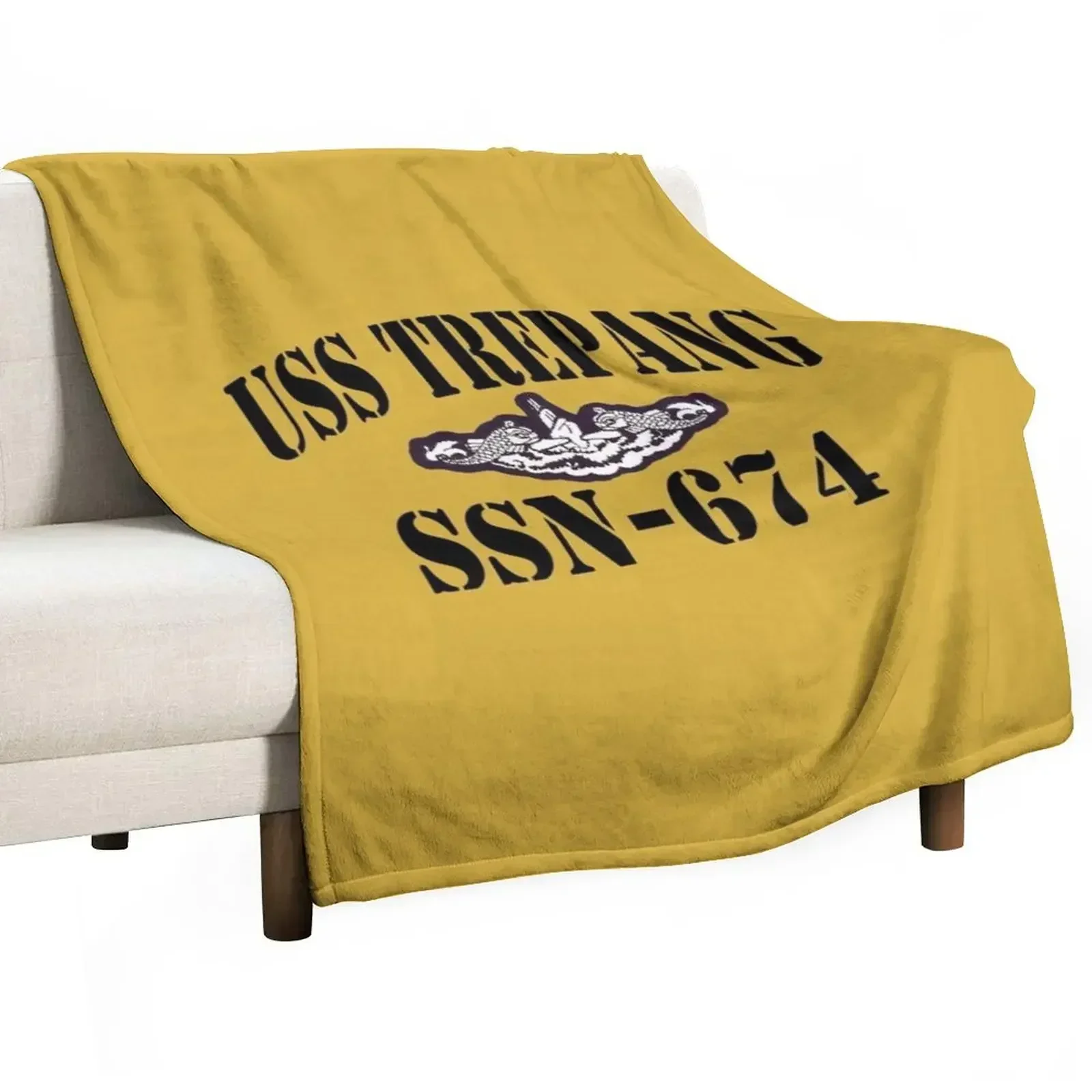 

USS TREPANG (SSN-674) SHIP'S STORE Throw Blanket warm for winter Thins Blankets