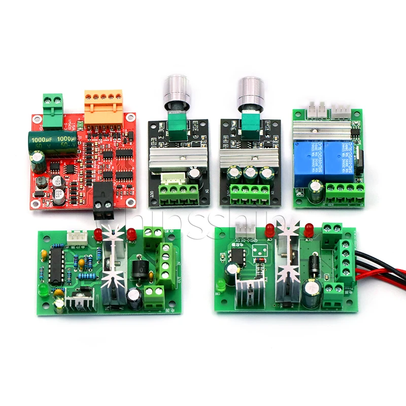 

2way DC motor drive board module Forward and reverse motor switch PWM speed control double H bridge step function circuit