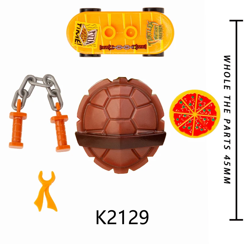 KDL817 Anime Ninja Cartoon Building Blocks Leo Raph Mikey Don Turtles Figures Toys Dolls Gifts For Boys K2129 K2130 K2131 K2132