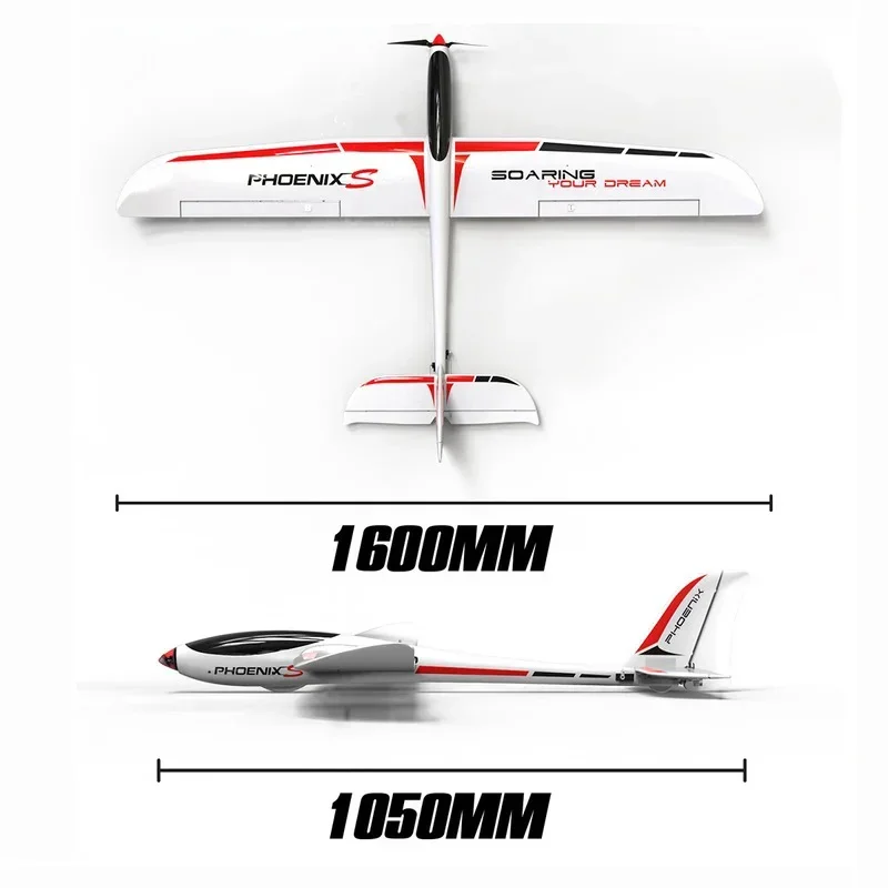 Eurames aereo telecomandato con apertura alare di 1.6 metri modello grande aliante elettrico ala fissa Rc aereo giocattolo regalo