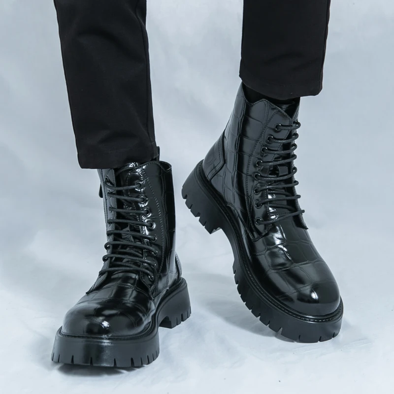 الصيف الرجال موضة تشيلسي الأحذية أسود براون الأمريكية الدانتيل متابعة الأعمال مكتب العلامة التجارية الأحذية أحذية تدريب أحجام 38-46 الرجال الأحذية #5