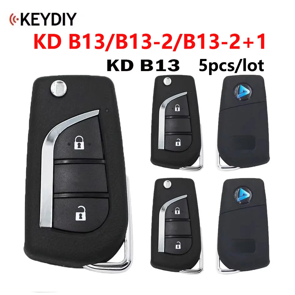 

5 шт. KEYDIY B13/B13-2/B13-2 + 1 универсальный дистанционный ключ от автомобиля для Toyota Style KD900 B серии KD-X2/KD-MAX/KD мини-программатор ключей