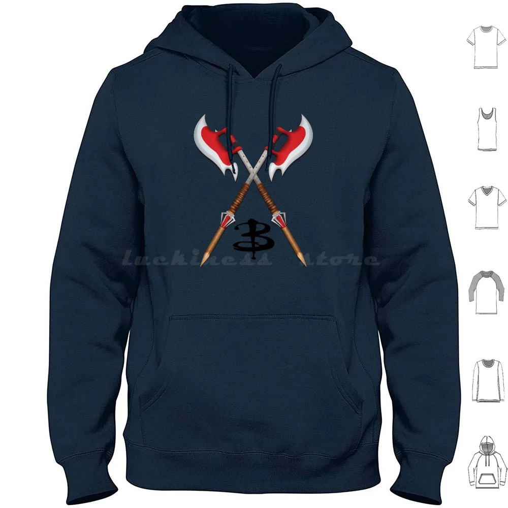 

Толстовки с перекрещенными кроссовками Buffy-Scythes с длинными рукавами Buffy Buffy The Vampire Joss Whedon Joss Whedon Mutant Enemy Sarah