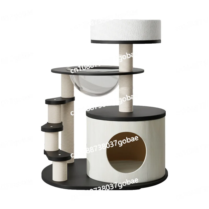 

Cat litter cat bucket integrated household small does not occupy multiple layers of environmentally friendly cat climbing frame