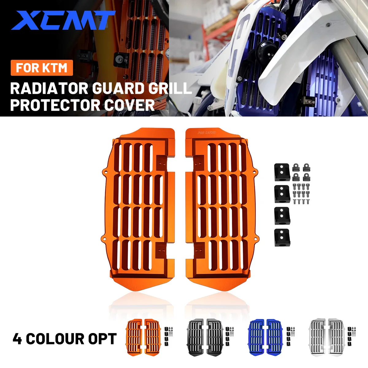 

Radiator Guard Grill Protector Cover For KTM XC XCF SX SXF XCW XCFW EXC EXC-F TPI Six Days For Husqvarna TC TE TX FCFEFX 125-500