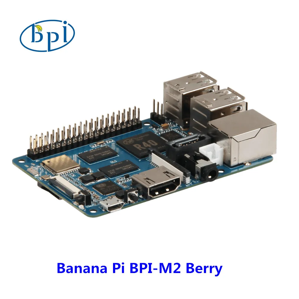 Banana pi BPI-M2 Berry  Quad Core cortex A7 allwinner  V40 CPU 1G DDR same size as raspberry pi 3