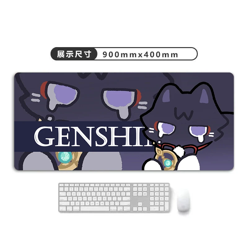 Genshin Impact Mouse Pads Office Mousepad Gamer Mouse Mat Keyboard Mats Nahida Desk Pad Rug Mousepads XXL 900X400MM for Computer