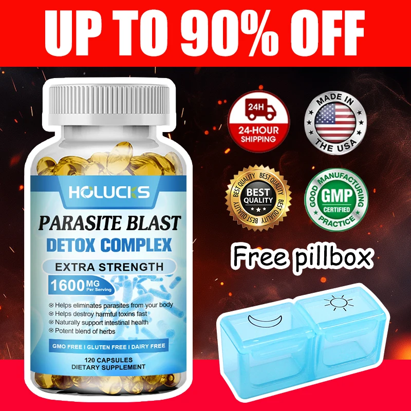 

Premium Parasite Blast Detox Supplement, Support Digestive Relief, Digestive Discomfort, Gut Flora Balance, Overall Vitality