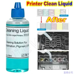 Printer Head Printhead Cleaning Kit DTF Print Head Cleaning Cleaner Block Unclog For Epson Brother Canon Hp Inkjet Nozzle Clean