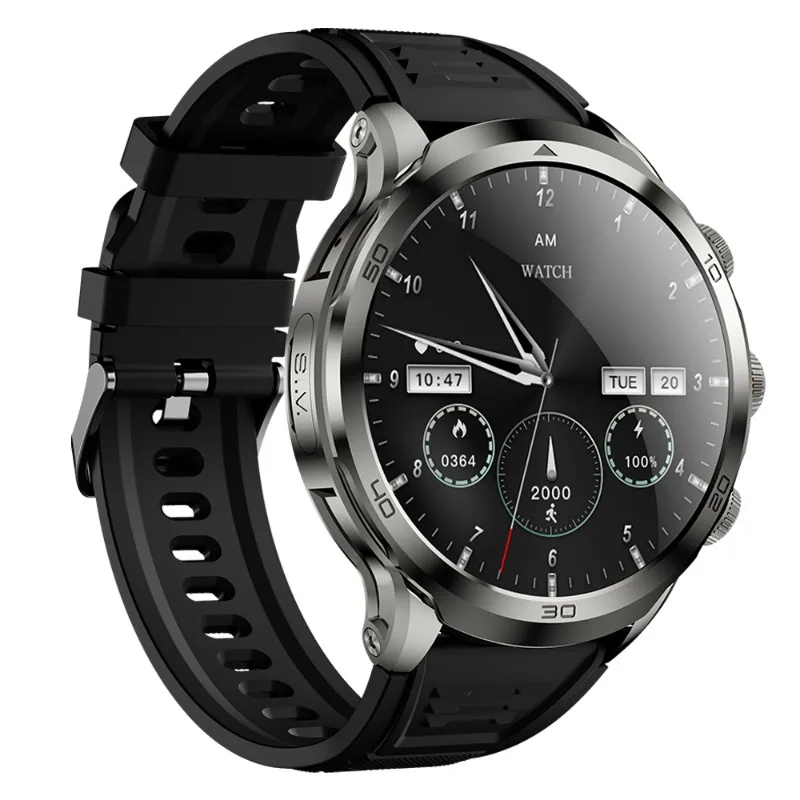 2025 4G Sim Card H19 Smart Watch 1.95inch Amoled Round 1990mah Battery HD Video Call Heart Rate Sport Smartwatch With Camera