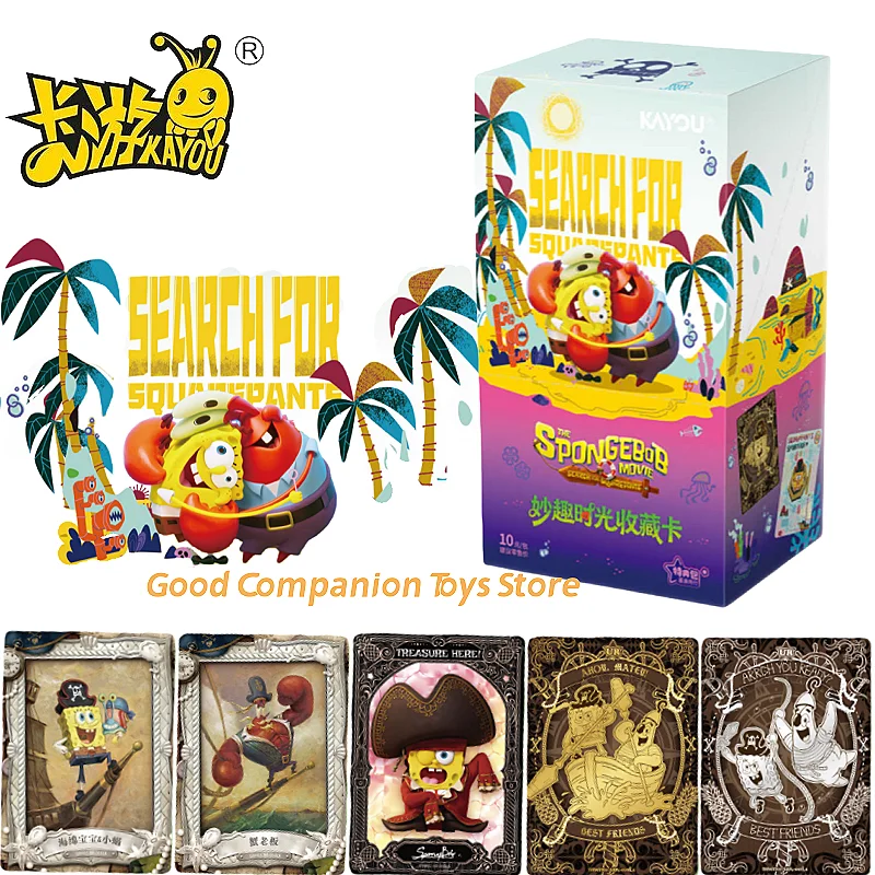 

Genuine KAYOU Spongebob Squarepants Collection Cards Fun Time Series Vol.3 BP UR Character Trading Cards Animation Peripherals