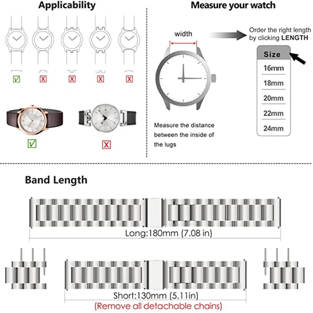 Metal Stainless Steel Strap For SUUNTO 9 5 PEAK Pro Replacement Bracelet For SUUNTO 3 Vertical Band Wristband Belt