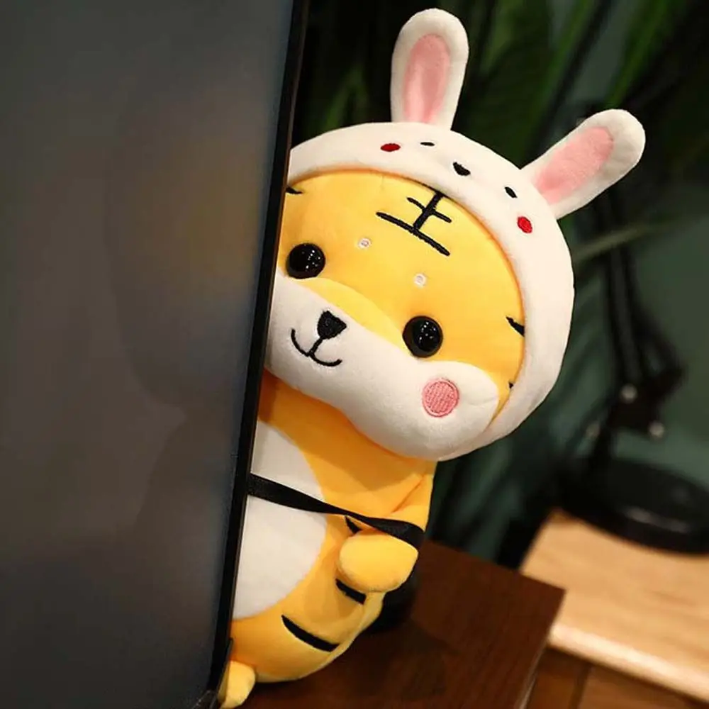 Chinese New Year Tiger Home Decoration Tiger Rabbit Plush Toy Sun flower Stuffed Toys Tiger Plush Toy Mascot Doll Plush Doll