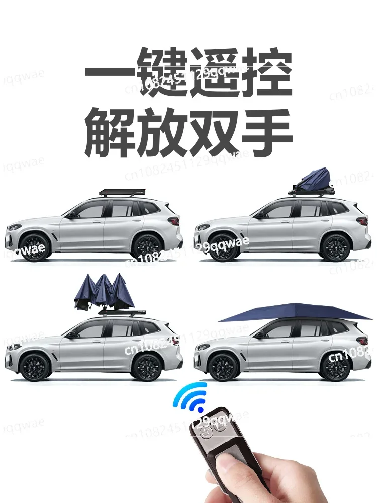 Roof Automatic Car Parasol Mobile Canopy Folding Carport Car Sun Protection and Heat Insulation 2024 New Model