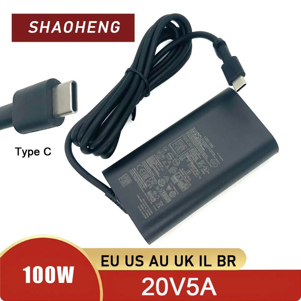 Cargador USB C genuino de 100W para portátiles Dell Latitude 5540 5440 7440 5340 7340 7640 9440 2 en 1, fuente de alimentación.